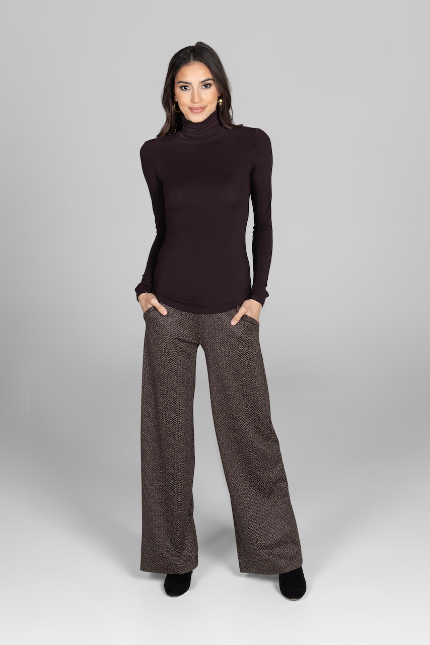 KiraGrace GRACE TURTLENECK: GANACHE