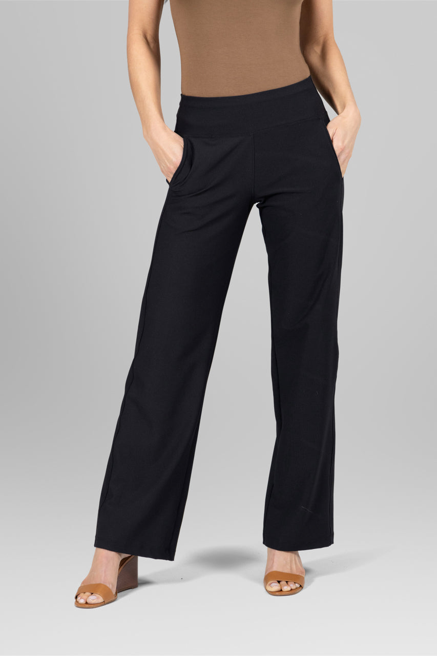KiraGrace TRAVELER PANT: BLACK TRAVELFLEX