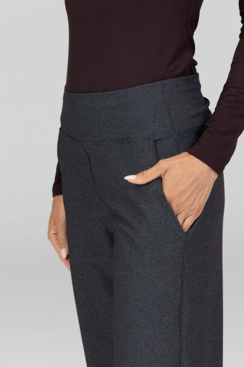 KiraGrace TRAVELER PANT: CHARCOAL GREY