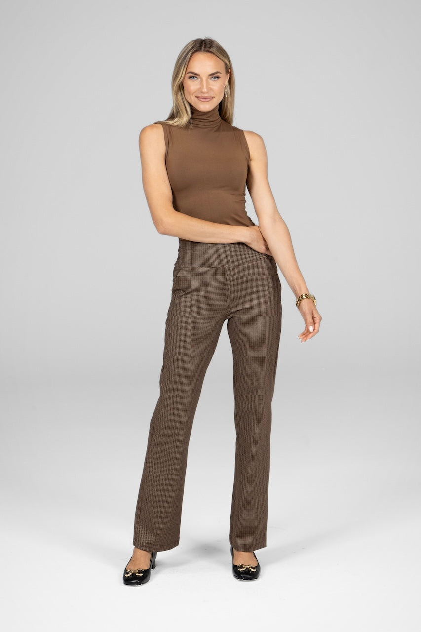 KiraGrace SLEEVELESS TURTLENECK: DARK KHAKI