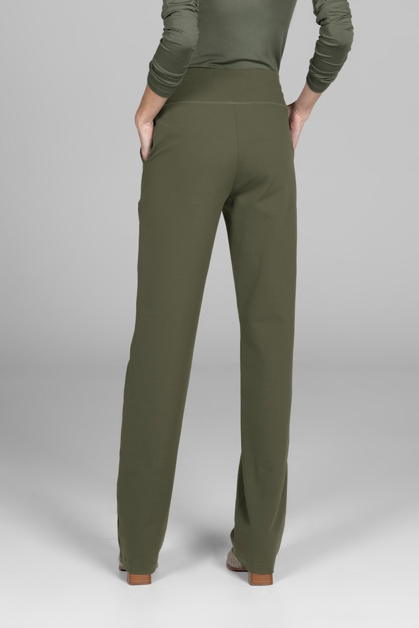 KiraGrace NINA STRAIGHT LEG PANT: FOREST NIGHT