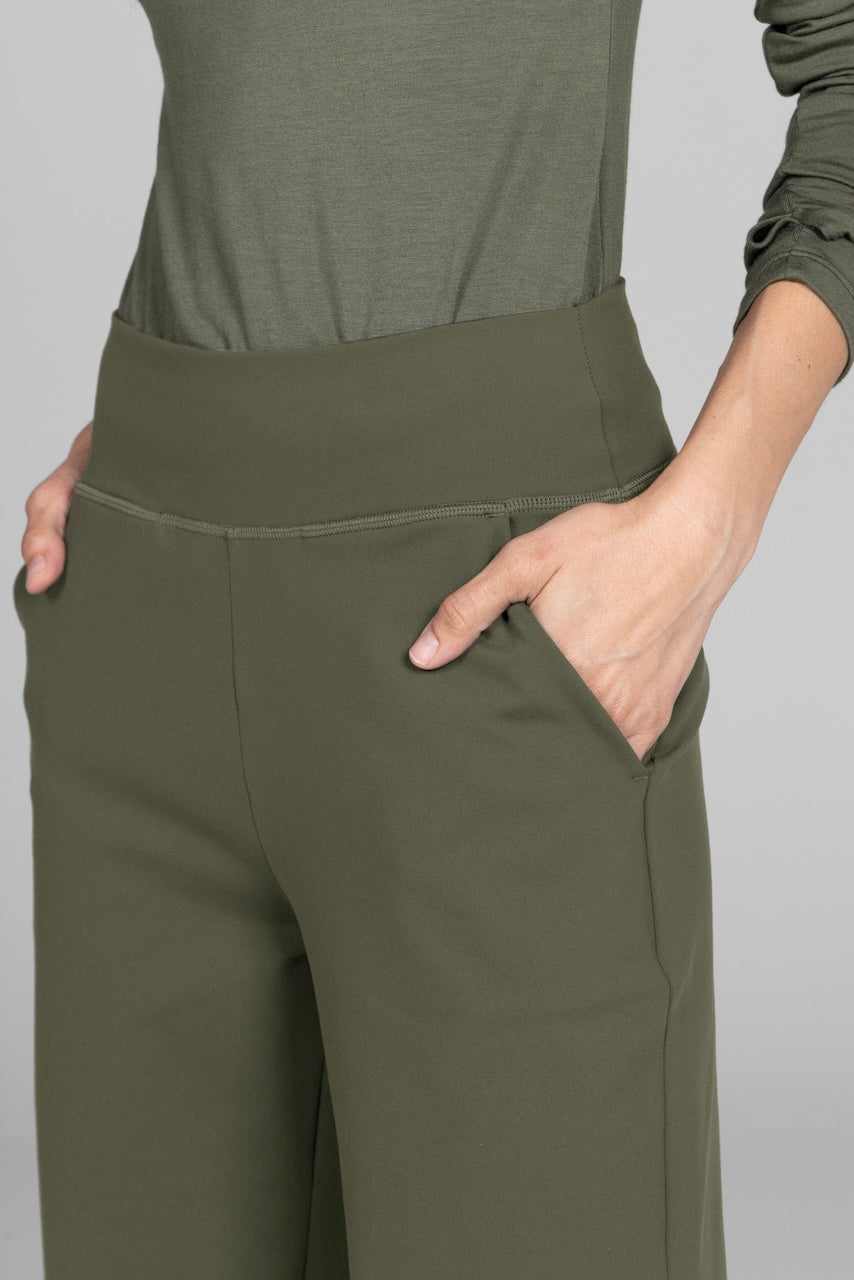 KiraGrace NINA STRAIGHT LEG PANT: FOREST NIGHT