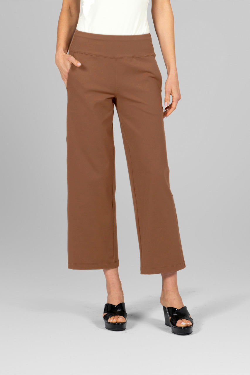 KiraGrace TRAVELER ANKLE PANT: DARK KHAKI