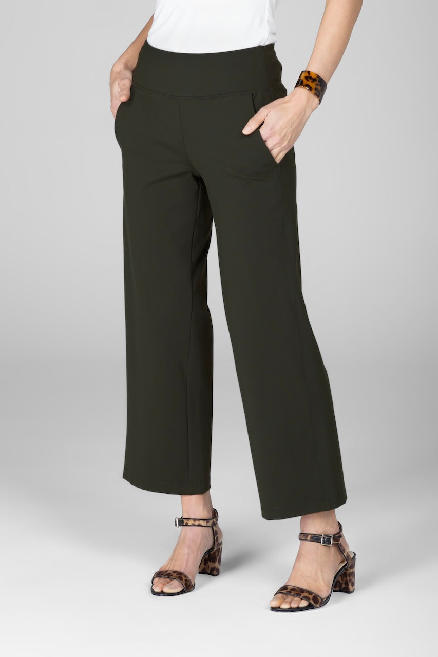 KiraGrace TRAVELER ANKLE PANT: FOREST NIGHT