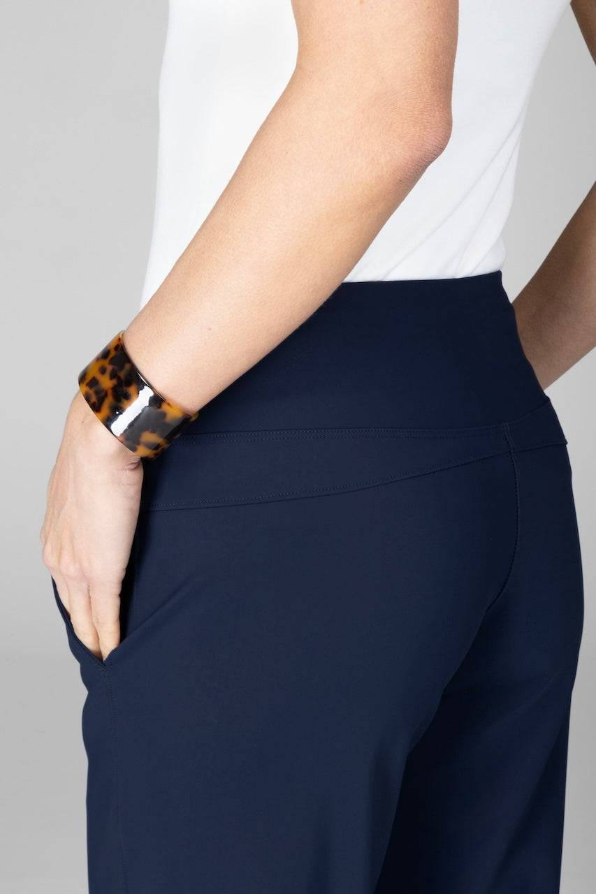 KiraGrace TRAVELER ANKLE PANT: MARINE NAVY