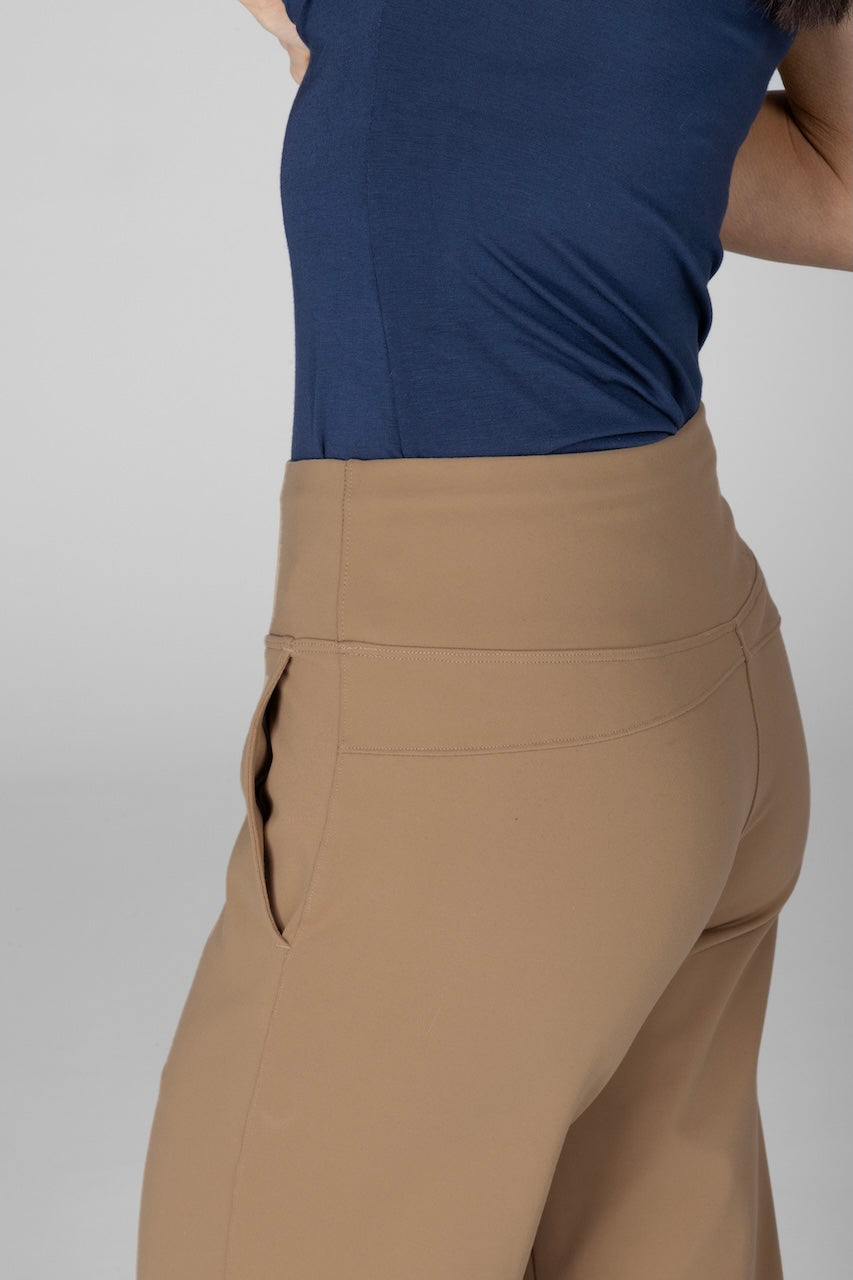 KiraGrace TRAVELER ANKLE PANT: BRITISH KHAKI