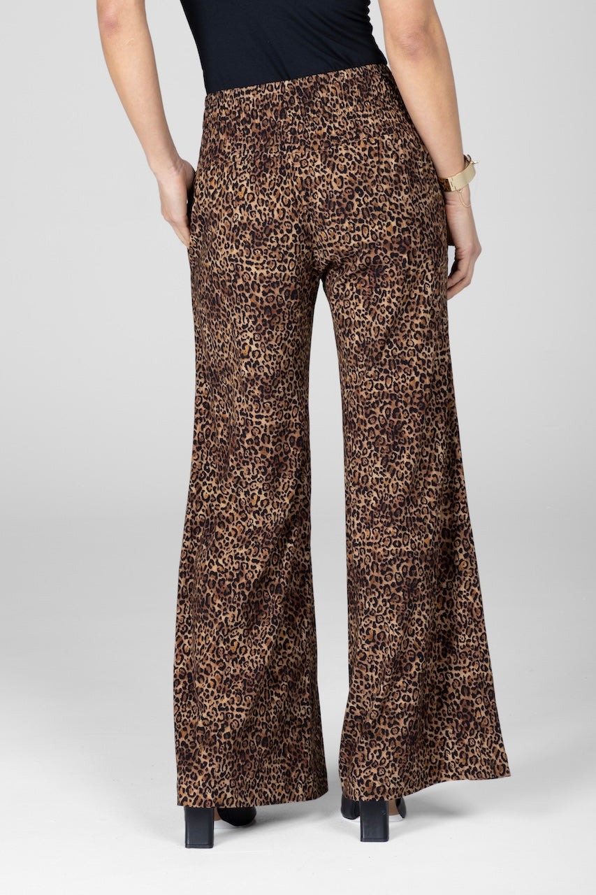 KiraGrace PORTOFINO TRAVEL PANT: LEOPARD