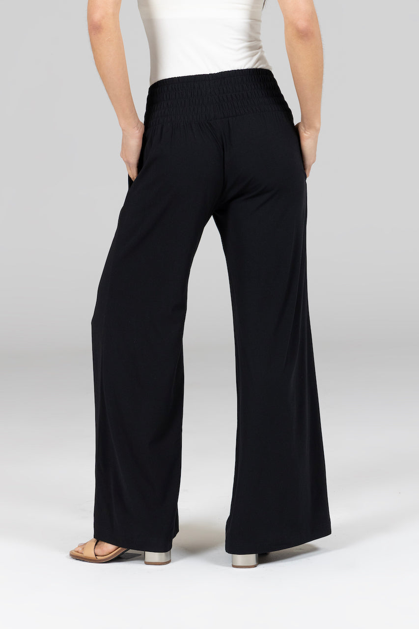 KiraGrace PORTOFINO TRAVEL PANT: BLACK