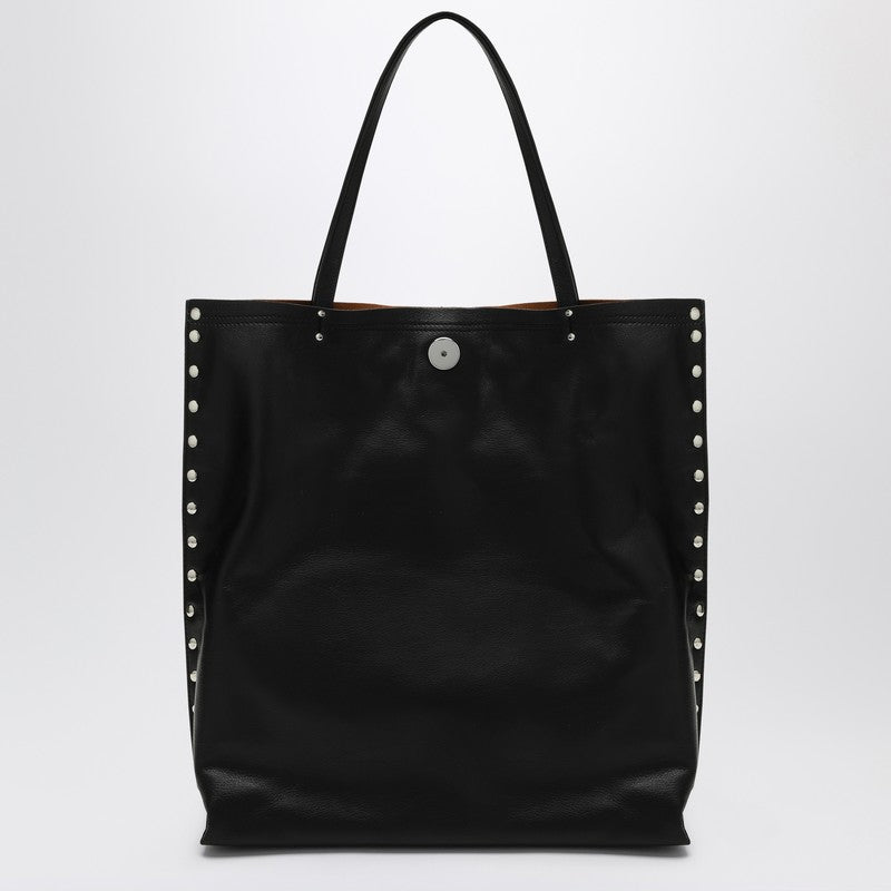 Zanellato Medium Tote Bag A'' Spasso Black In Leather