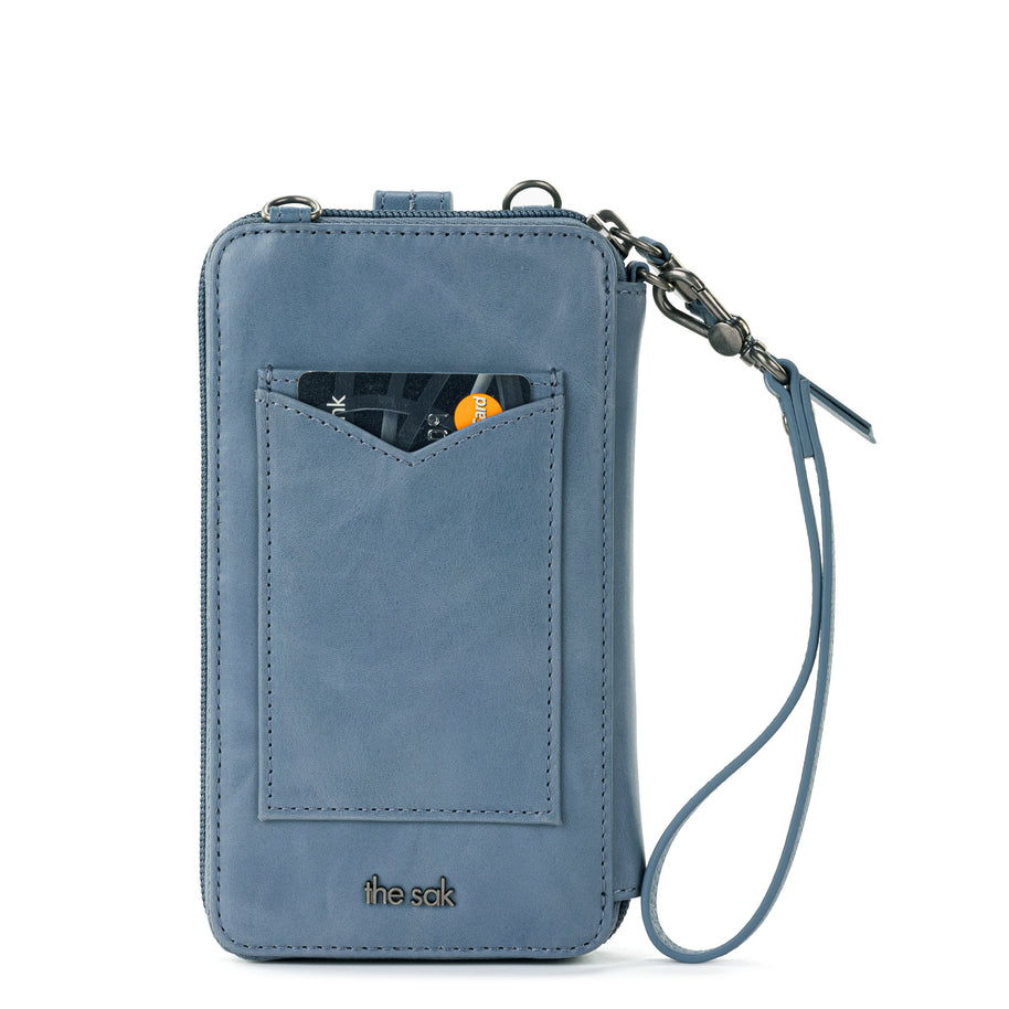 Silverlake Smartphone Wallet - Leather - Maritime Wave Embossed