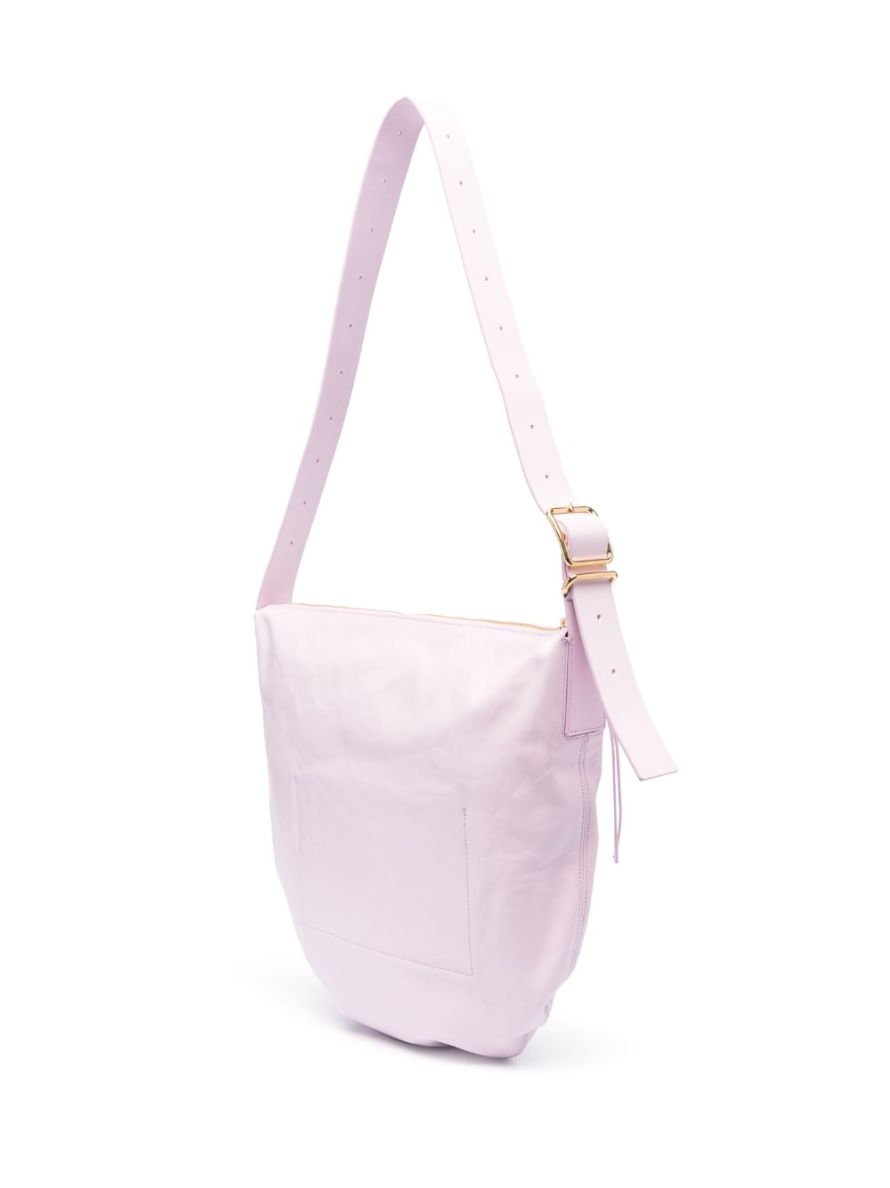 Jil Sander Medium Crinkled Leather Shoulder Bag