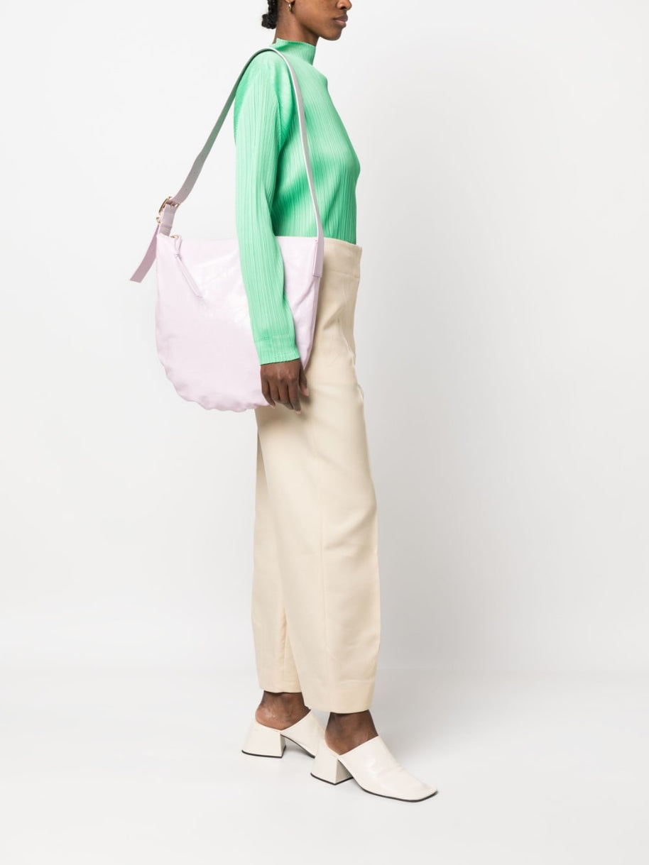 Jil Sander Medium Crinkled Leather Shoulder Bag