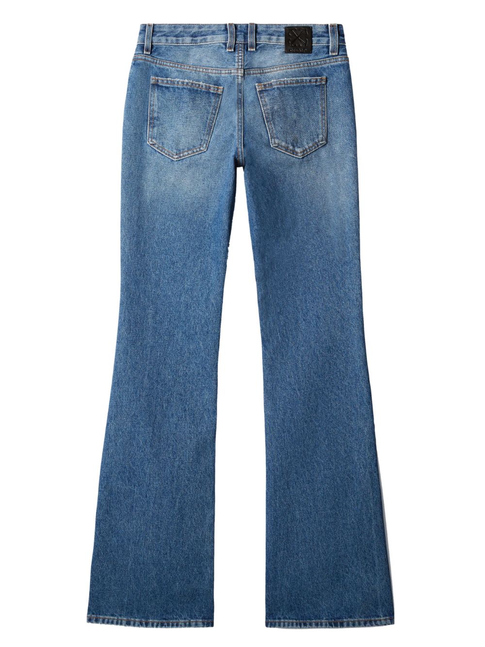 Off White Flared Jeans - Blue