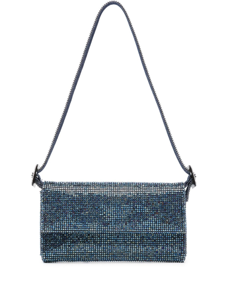 Benedetta Bruzziches Vitty La Mignon Rhinestone-embellished Denim Bag