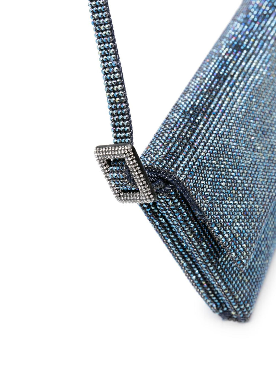 Benedetta Bruzziches Vitty La Mignon Rhinestone-embellished Denim Bag