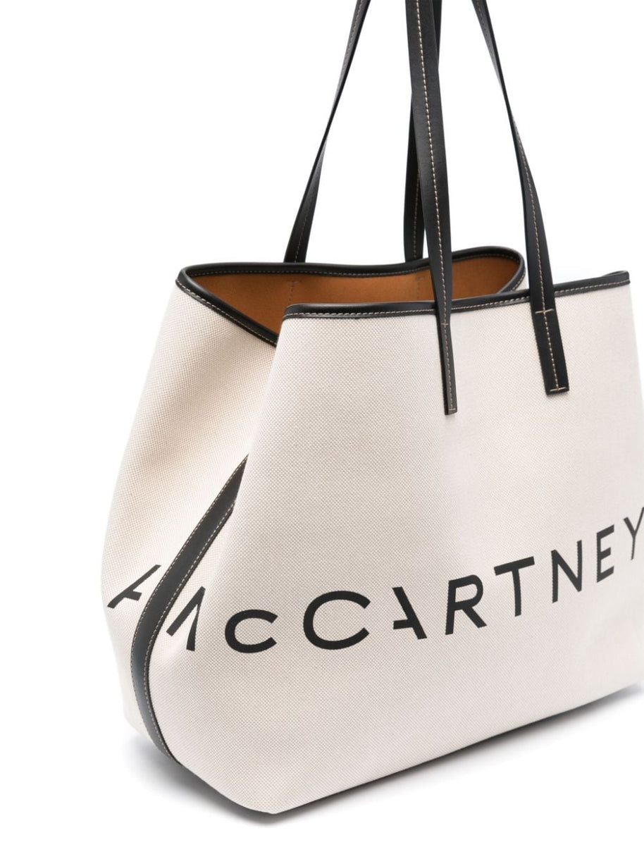 Stella McCartney Logo Canvas Tote Bag