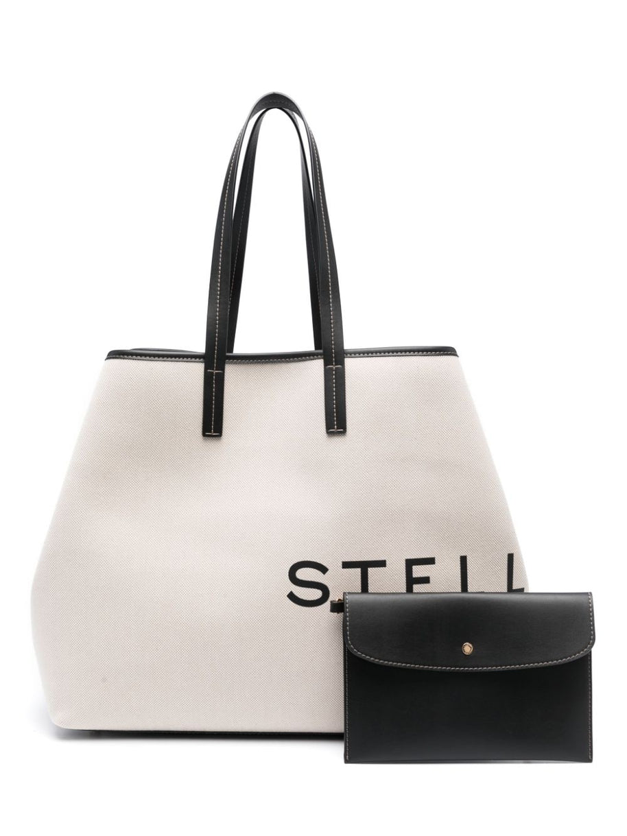 Stella McCartney Logo Canvas Tote Bag