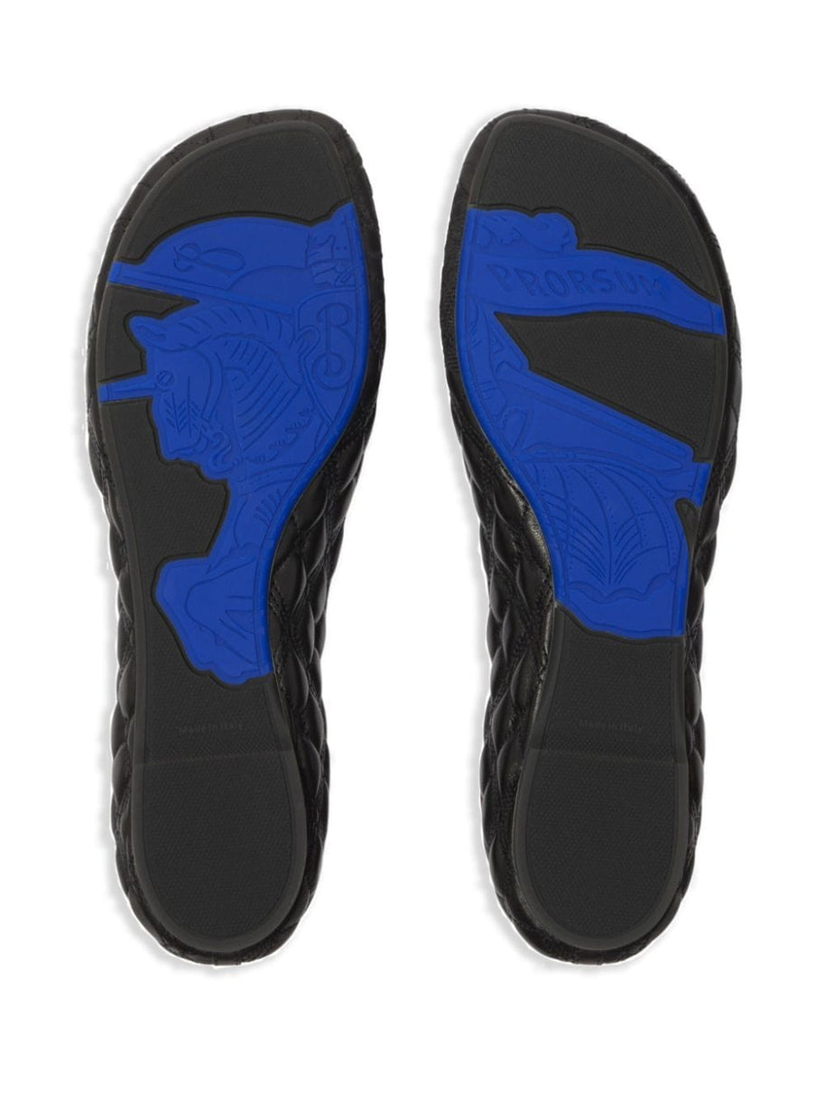 Burberry Leather Sadler Ballet Flats