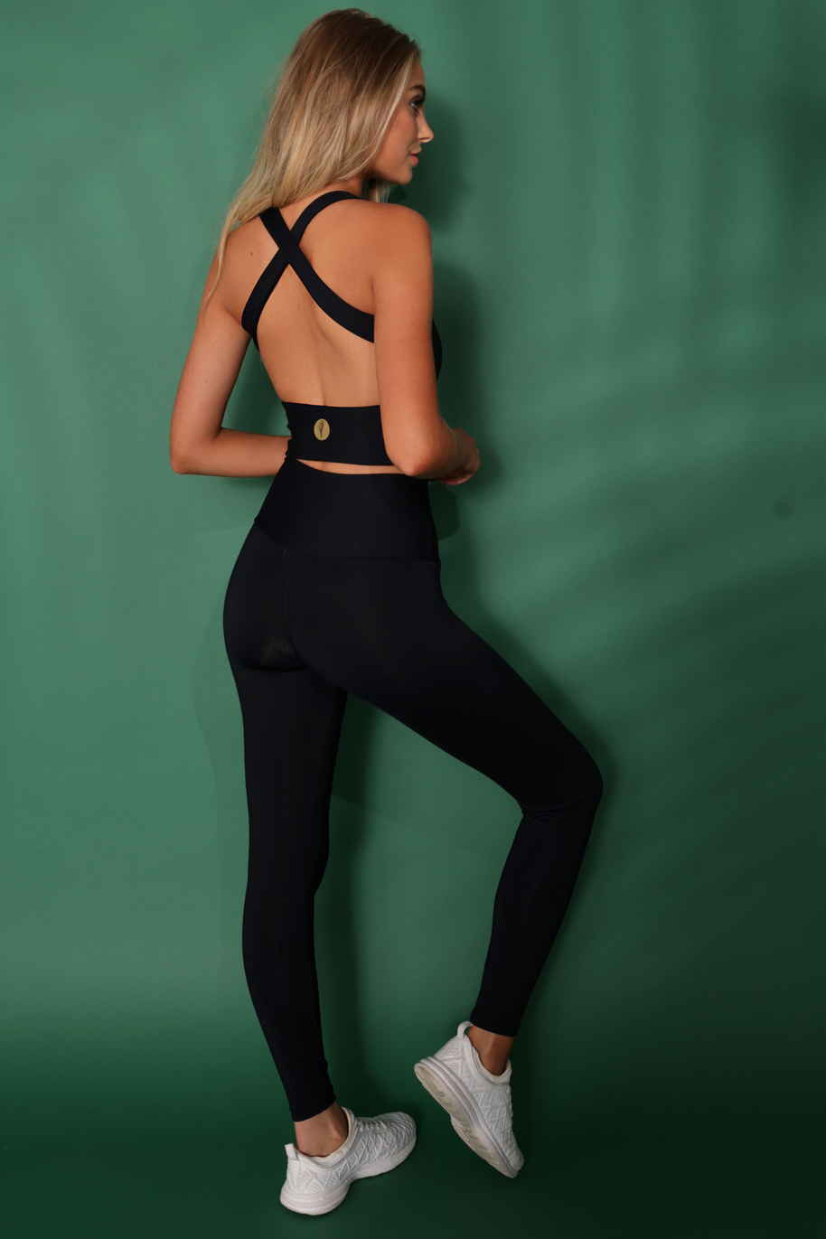 Gianine NATALIE BLACK Activewear Crop Top