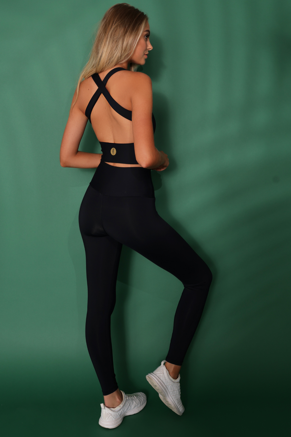 Gianine NATALIE BLACK Activewear Crop Top