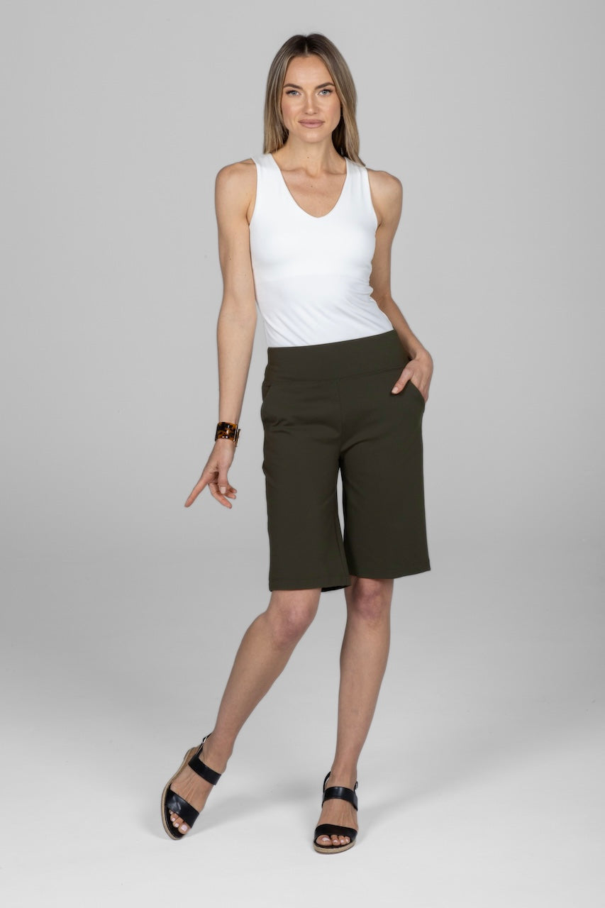 KiraGrace V-NECK TRAVEL TANK: IVORY