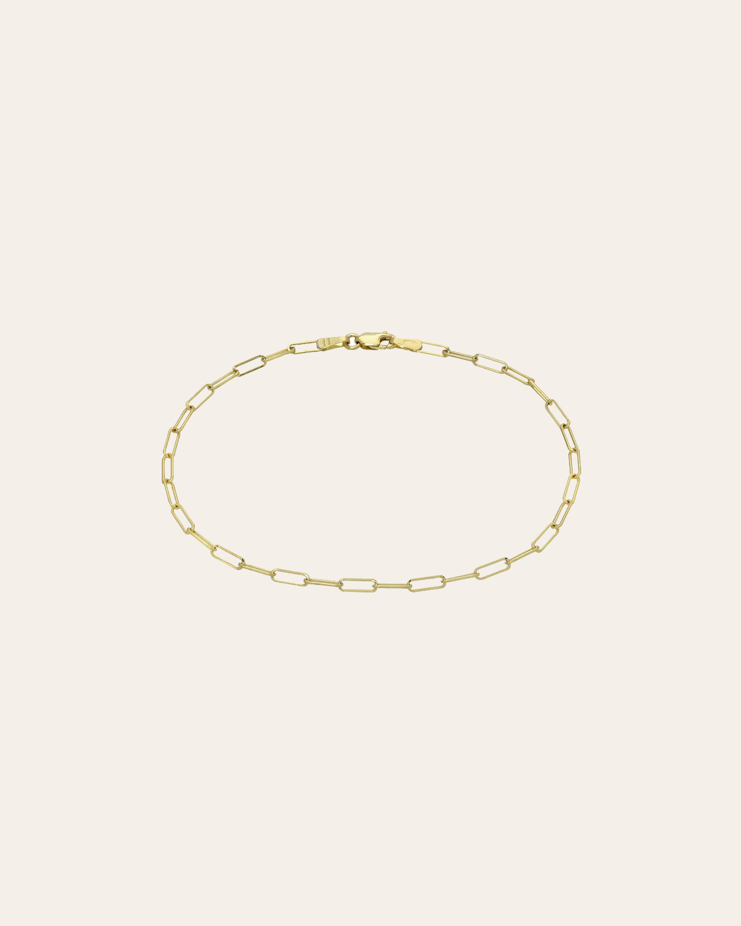Zoe Lev 14k Gold Open Link Chain Bracelet