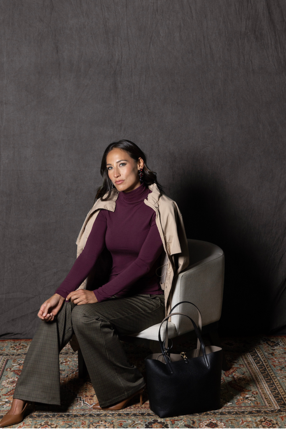 KiraGrace GRACE TURTLENECK: BURGUNDY