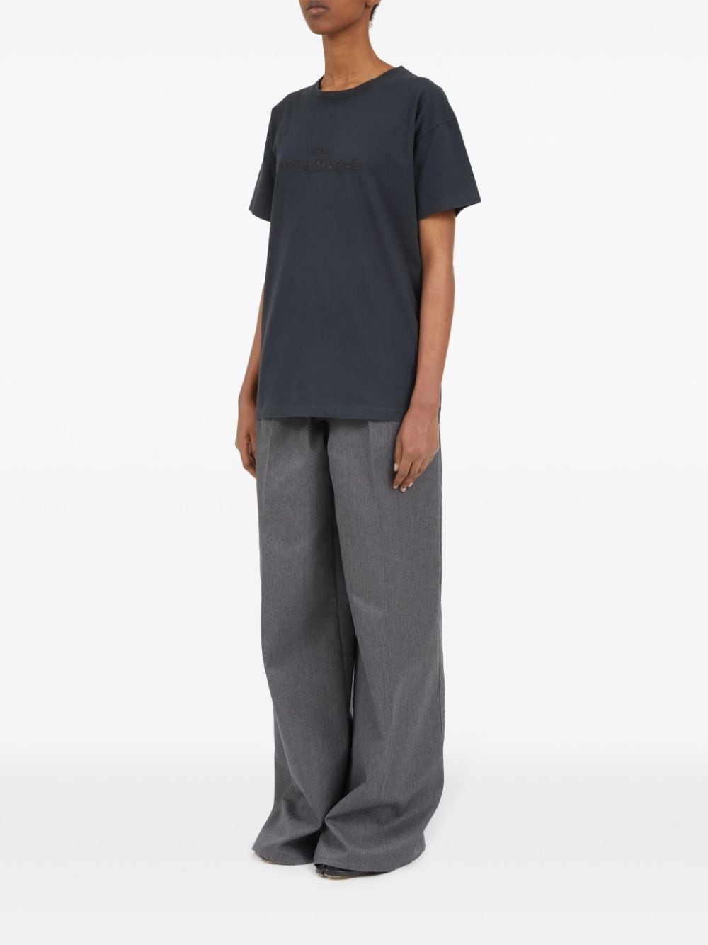 Maison Margiela Embroidered Logo Cotton T-Shirt