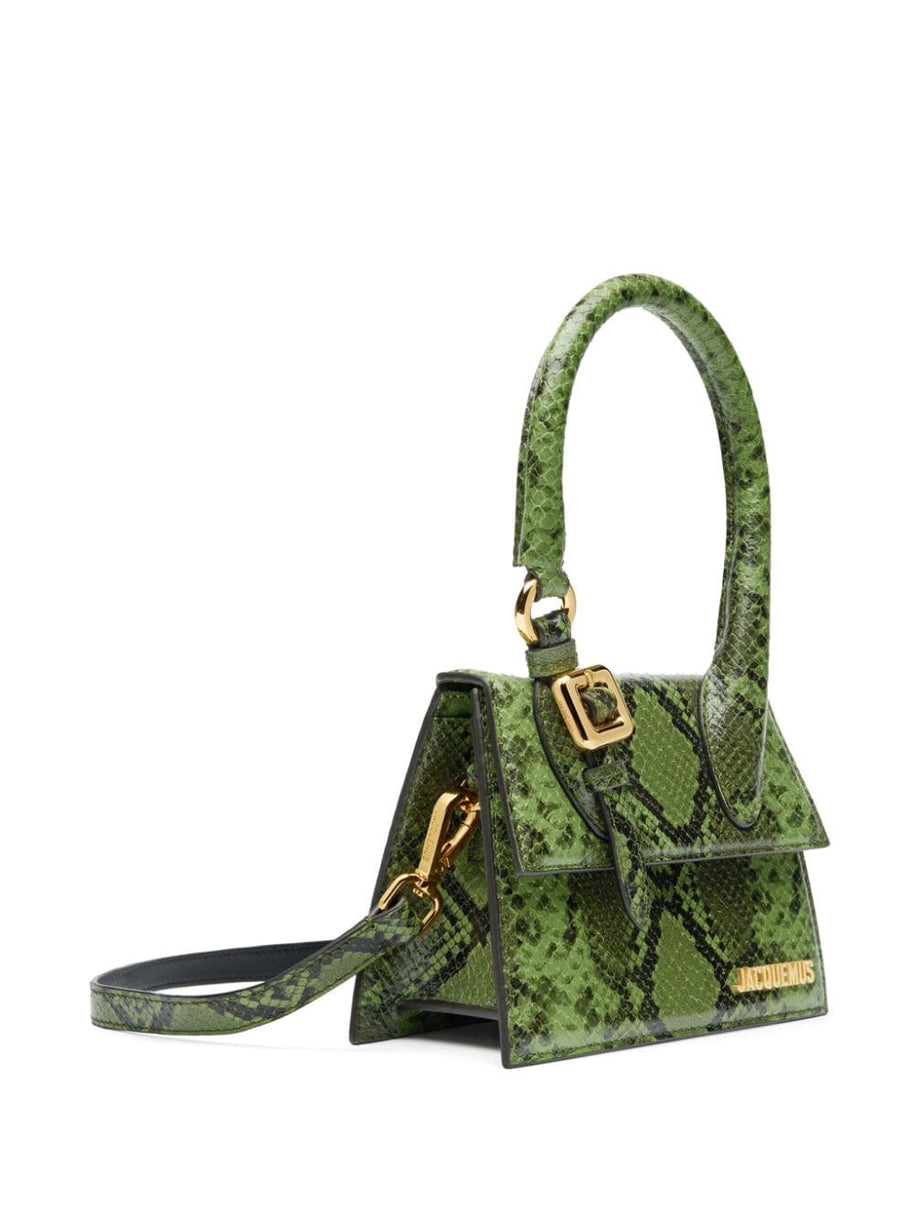 Jacquemus Le Chiquito Moyen Snakeskin Leather Handbag