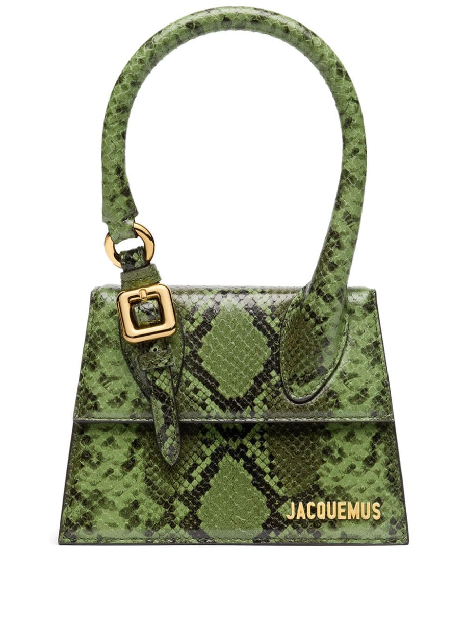 Jacquemus Le Chiquito Moyen Snakeskin Leather Handbag