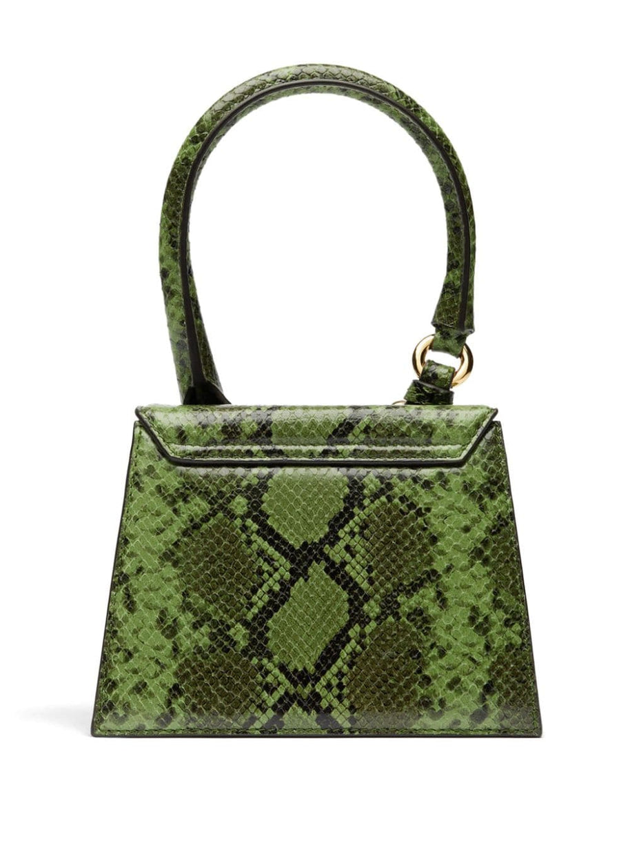 Jacquemus Le Chiquito Moyen Snakeskin Leather Handbag