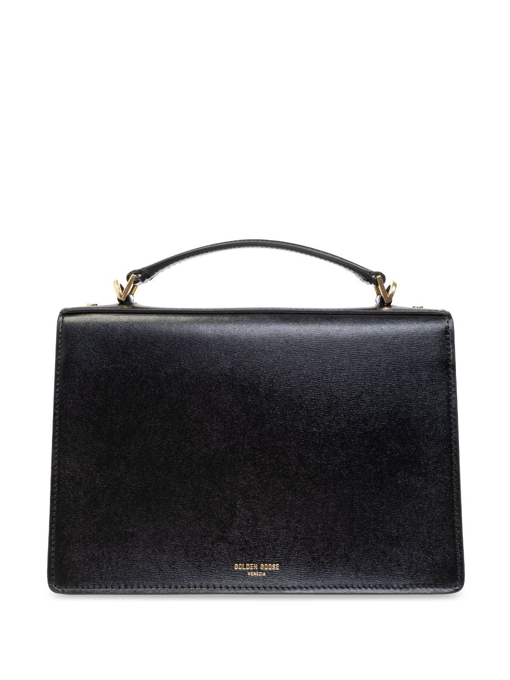 Golden Goose Venezia Leather Handbag In Black