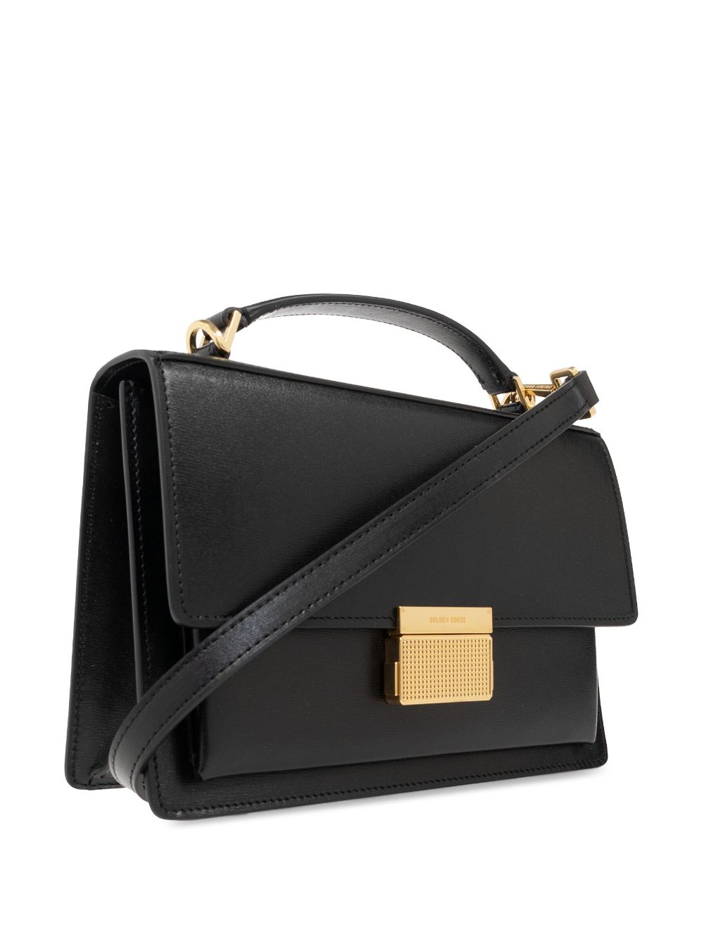 Golden Goose Venezia Leather Handbag In Black