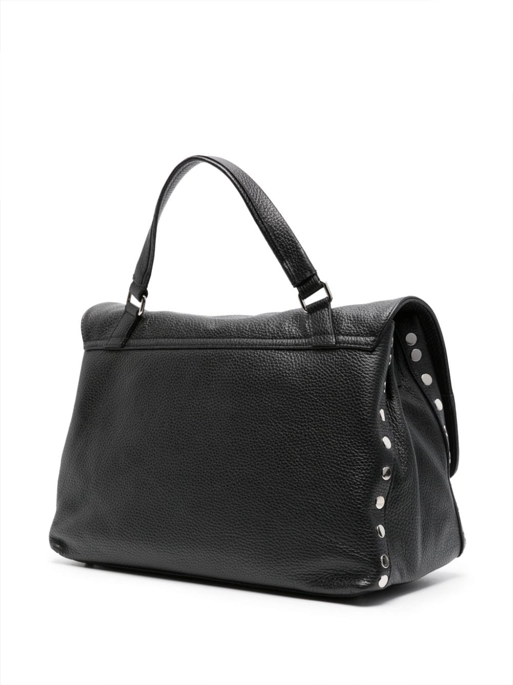 Zanellato Postina Daily Medium Leather Handbag - Black