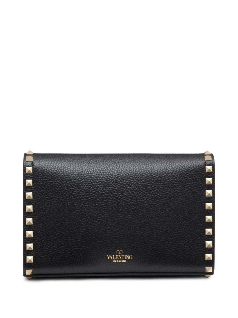 Valentino Garavani Rockstud Small Leather Shoulder Bag - Black