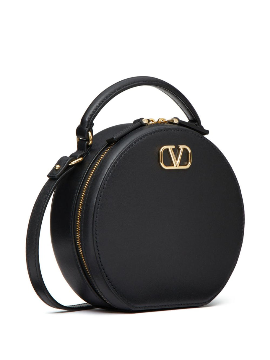 Valentino Garavani VLogo Signature Leather Mini Bag - Black