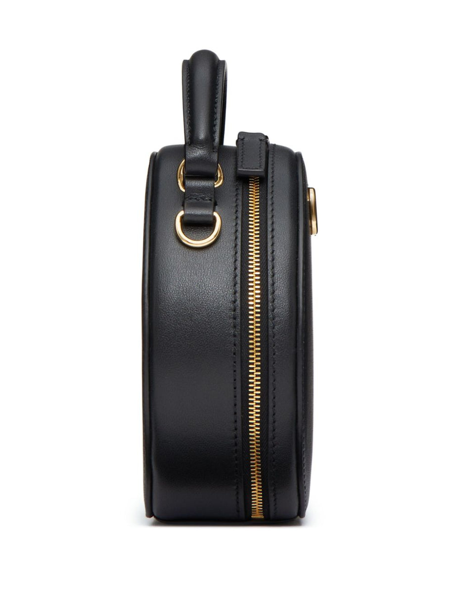 Valentino Garavani VLogo Signature Leather Mini Bag - Black