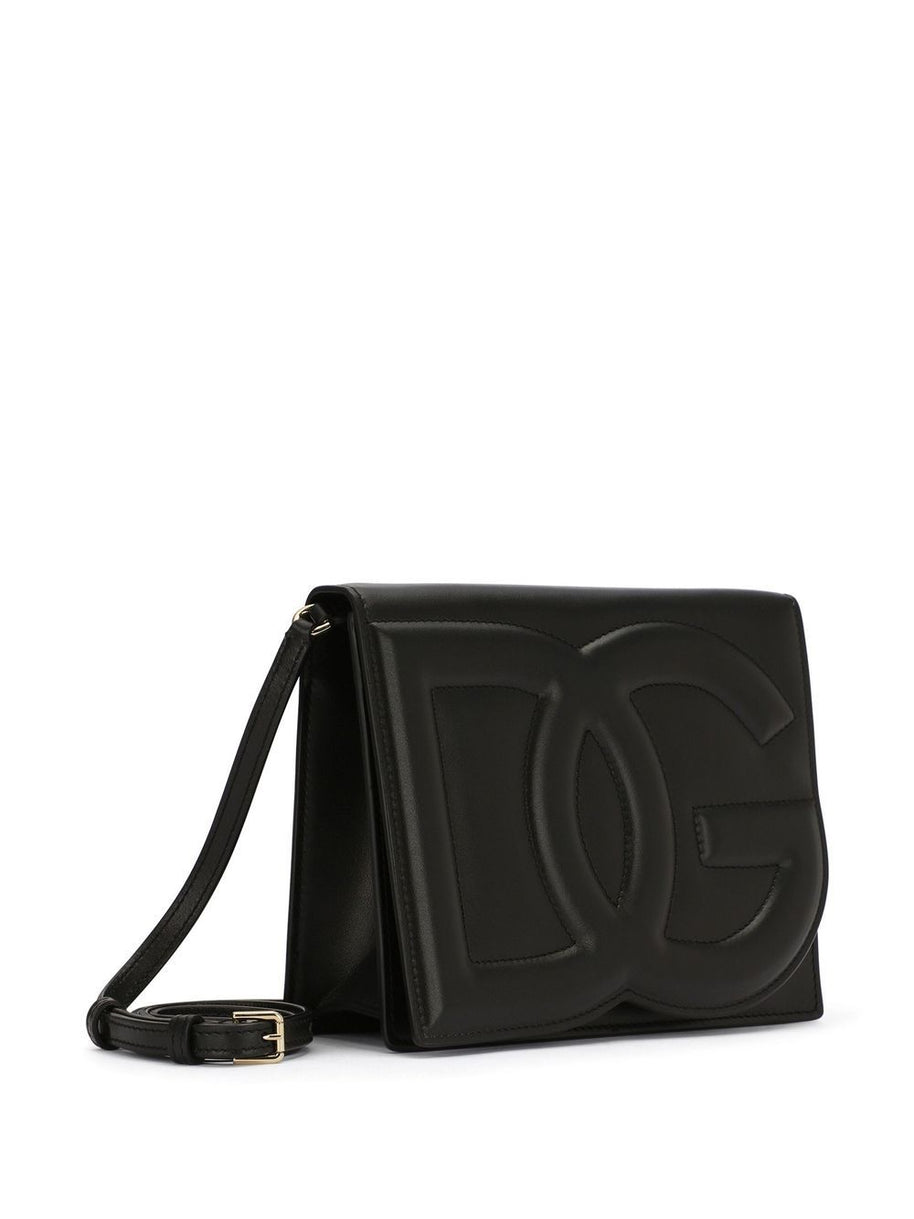 Dolce & Gabbana Calfskin DG Logo Crossbody Bag