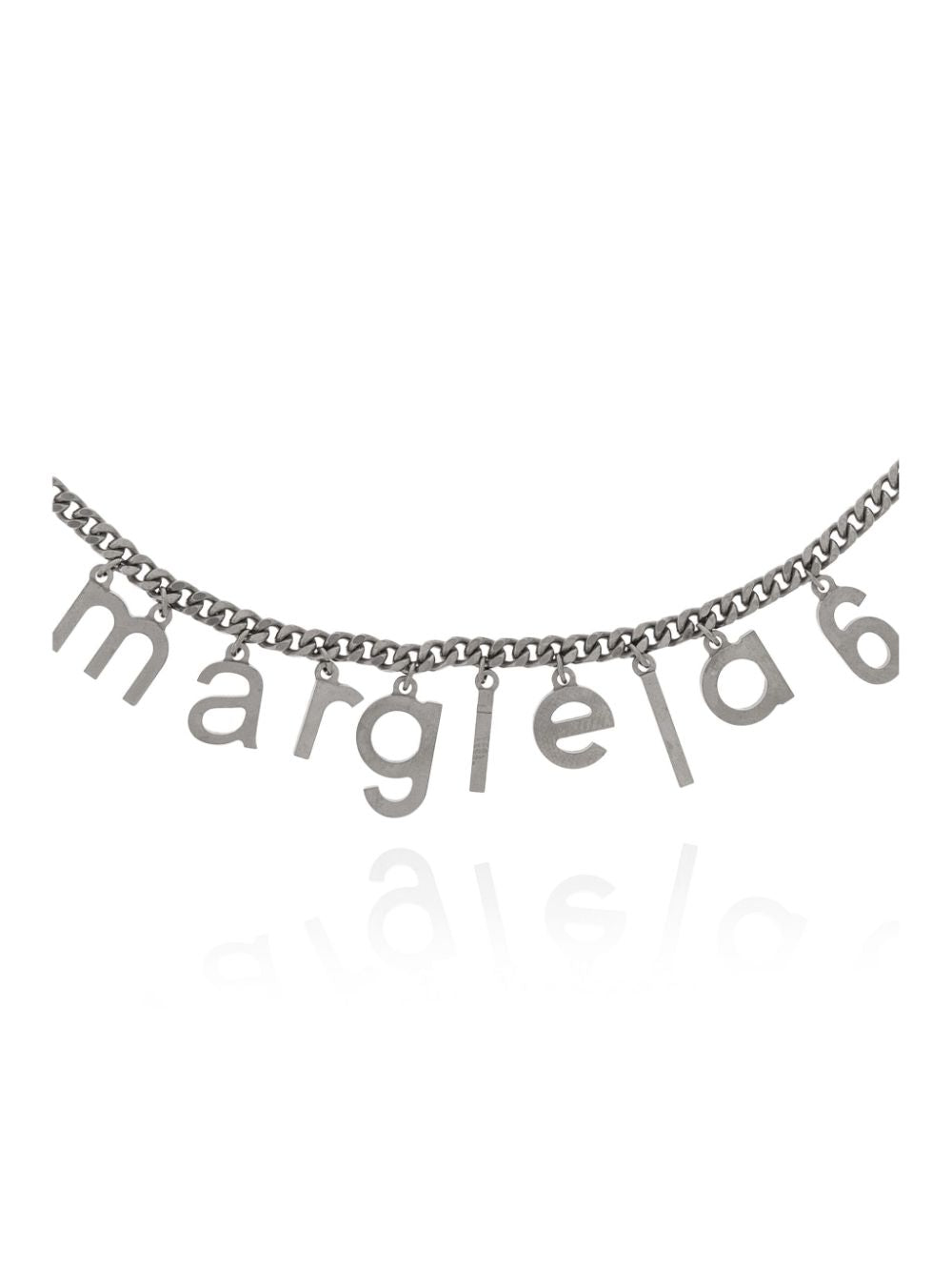 MM6 Maison Margiela Logo Necklace in Silver
