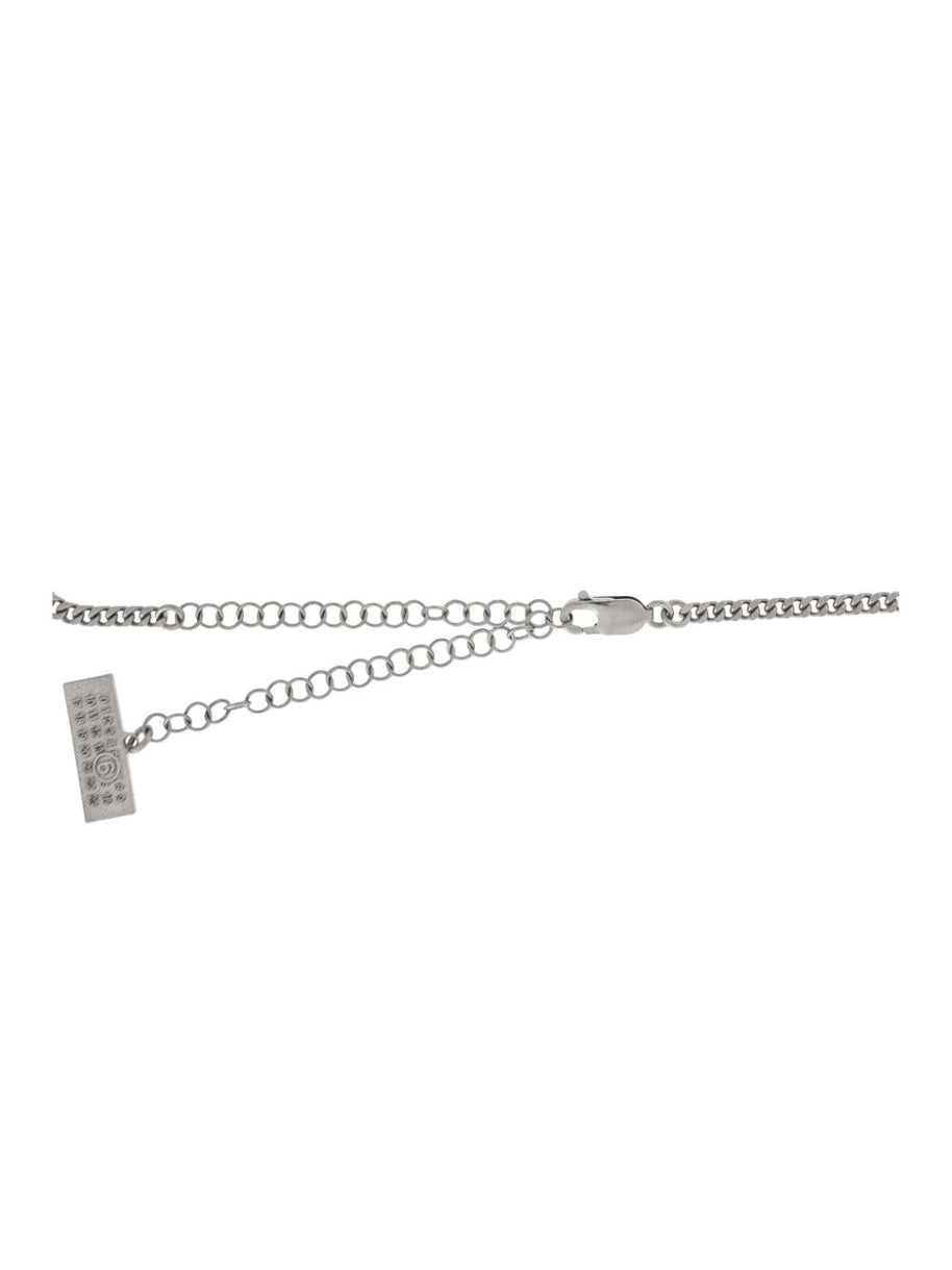 MM6 Maison Margiela Logo Necklace in Silver
