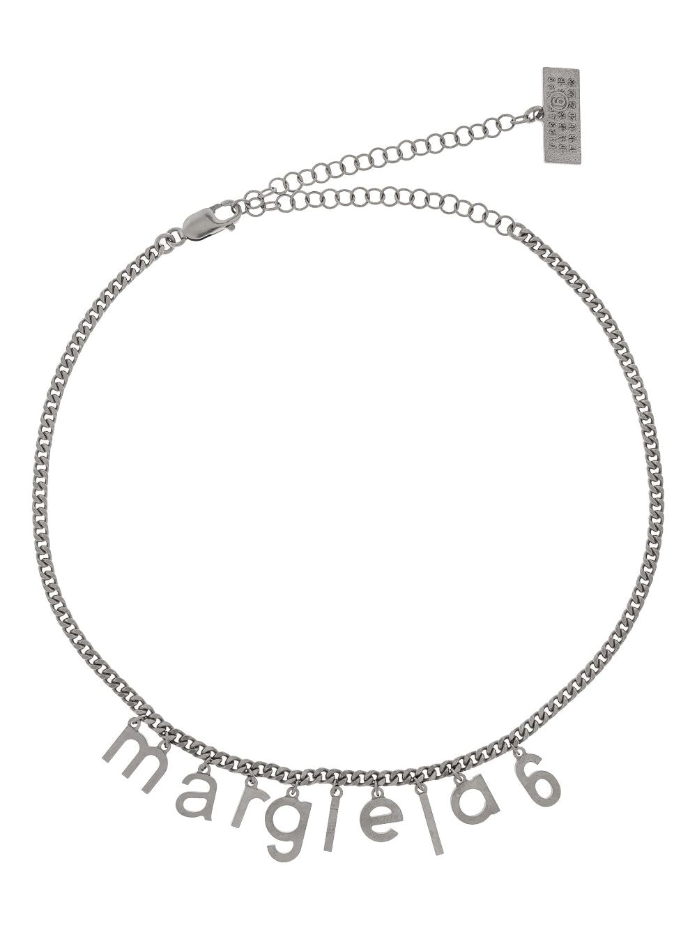 MM6 Maison Margiela Logo Necklace in Silver
