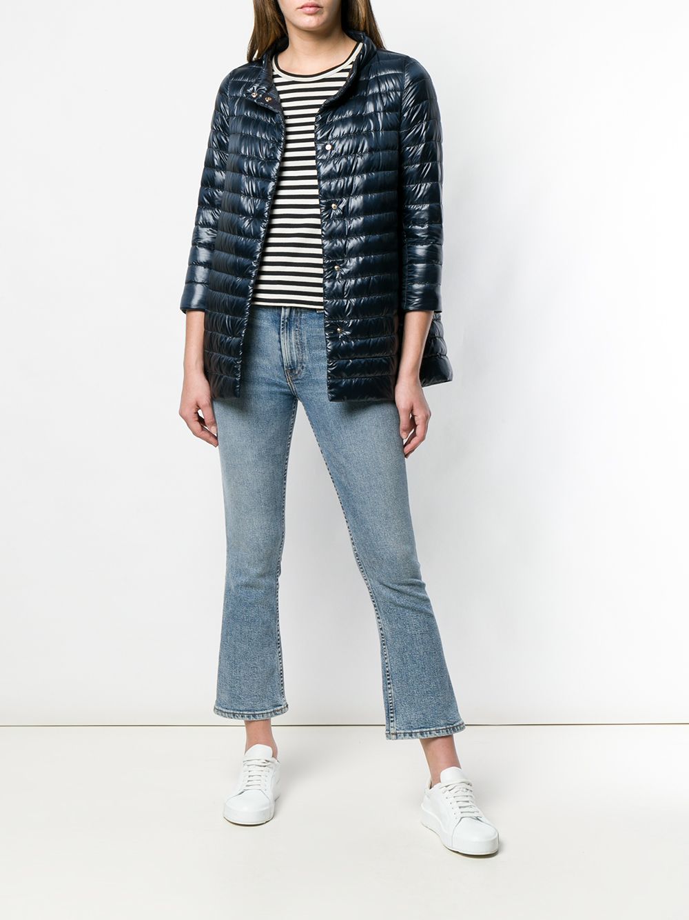 Herno Lightweight Padded Jacket With Cropped Sleeves