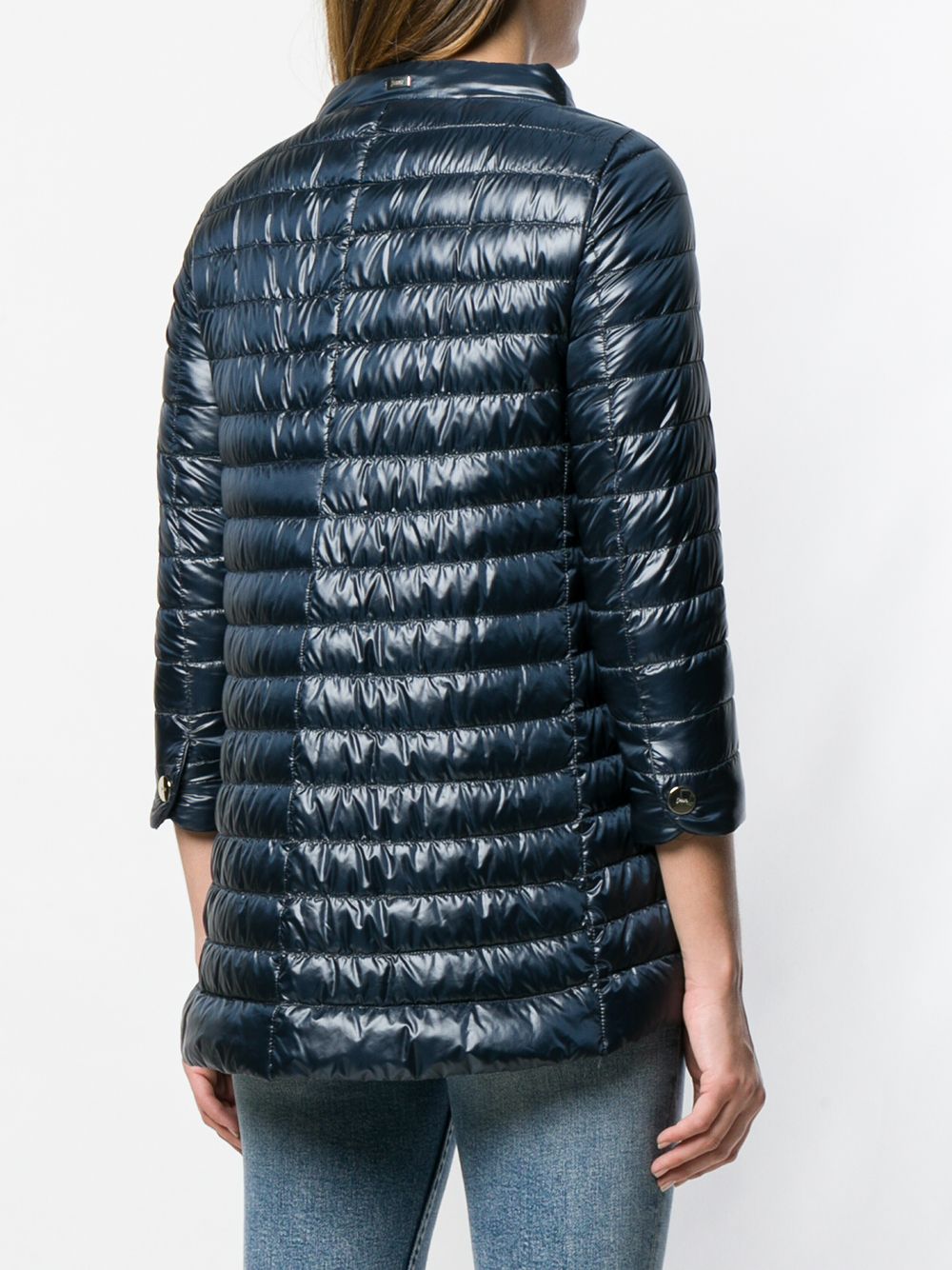 Herno Lightweight Padded Jacket With Cropped Sleeves