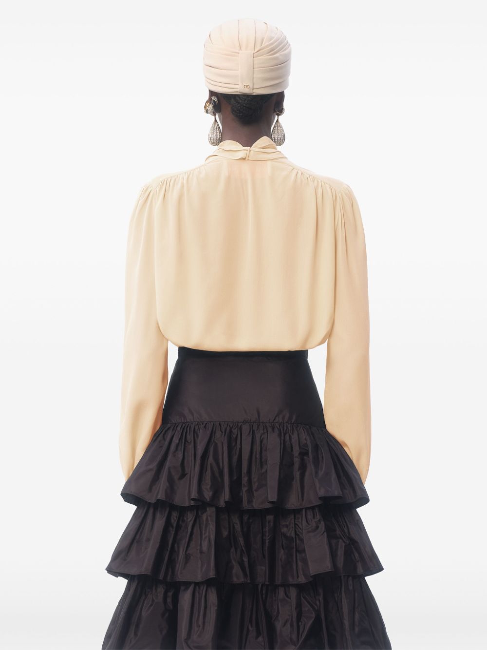 Valentino Silk Blouse In Beige