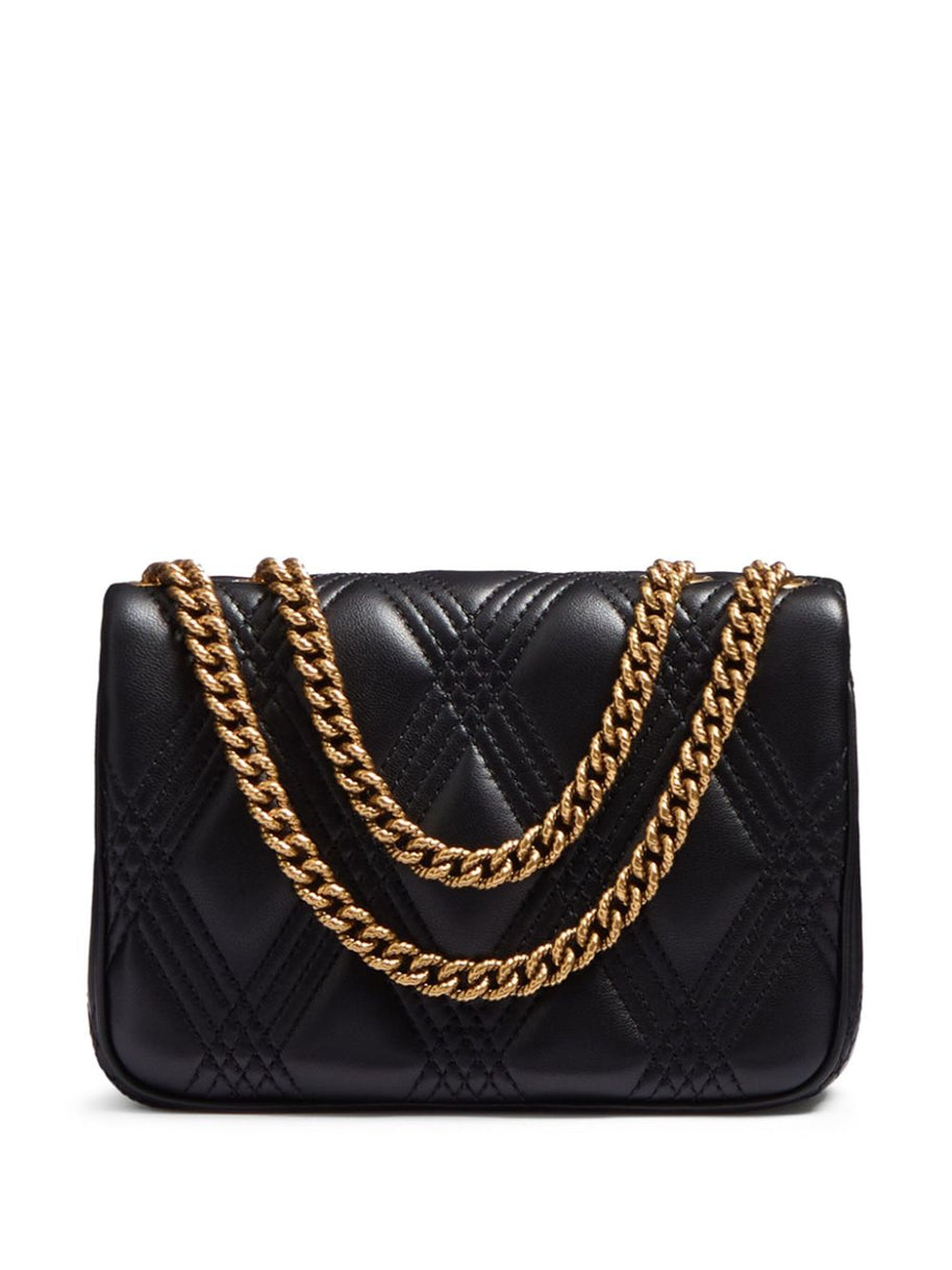 Valentino Garavani Quiltie 67 Small Leather Shoulder Bag - Black