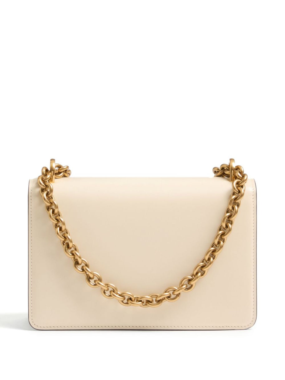 Valentino Garavani Vain Small Leather Shoulder Bag - White