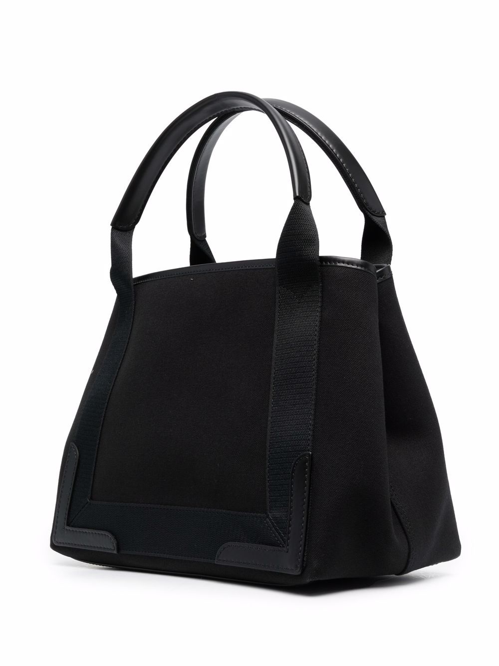 Balenciaga Navy Cabas Small Canvas Tote Bag - Black