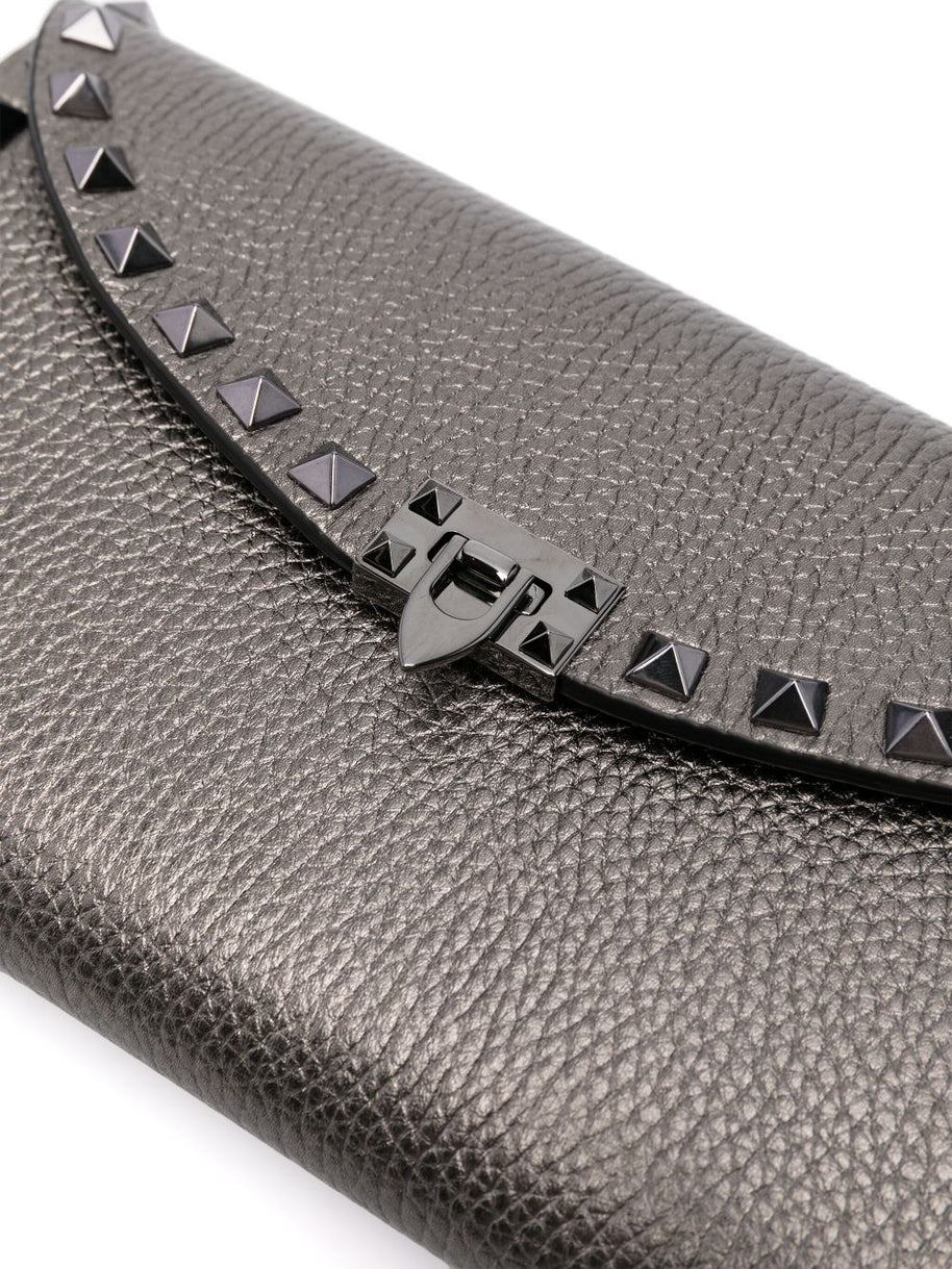 Valentino Garavani Leather Rockstud Mini Bag With Strap