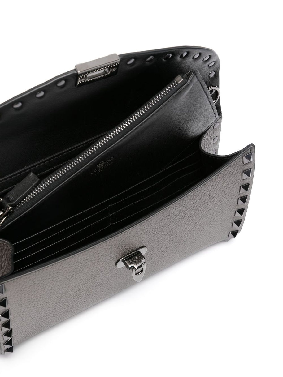 Valentino Garavani Leather Rockstud Mini Bag With Strap