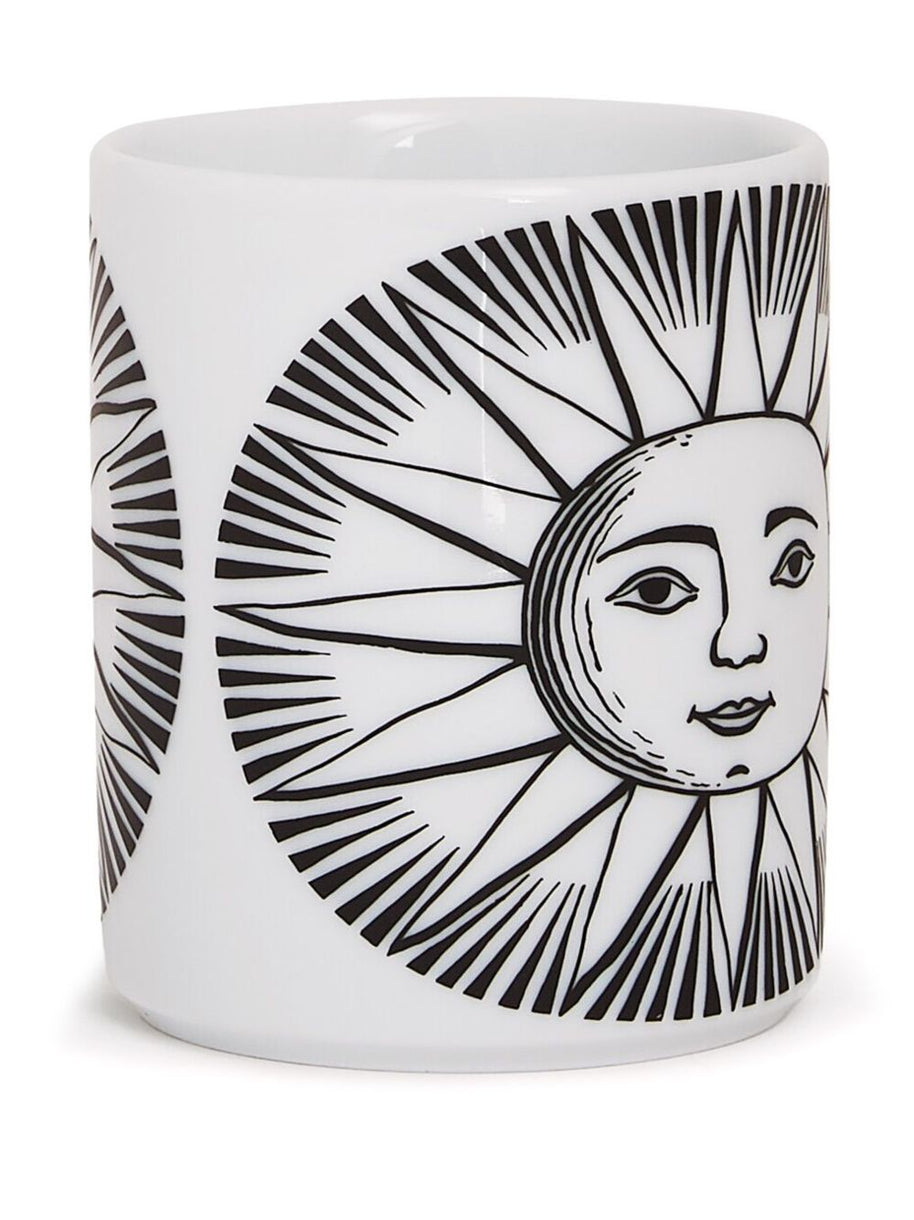 Fornasetti Porcelain Pencil Holder In White